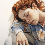 Fainting dream meaning – image of a person collapsing to the floor, representing health, loss of control, and fear in dreams.