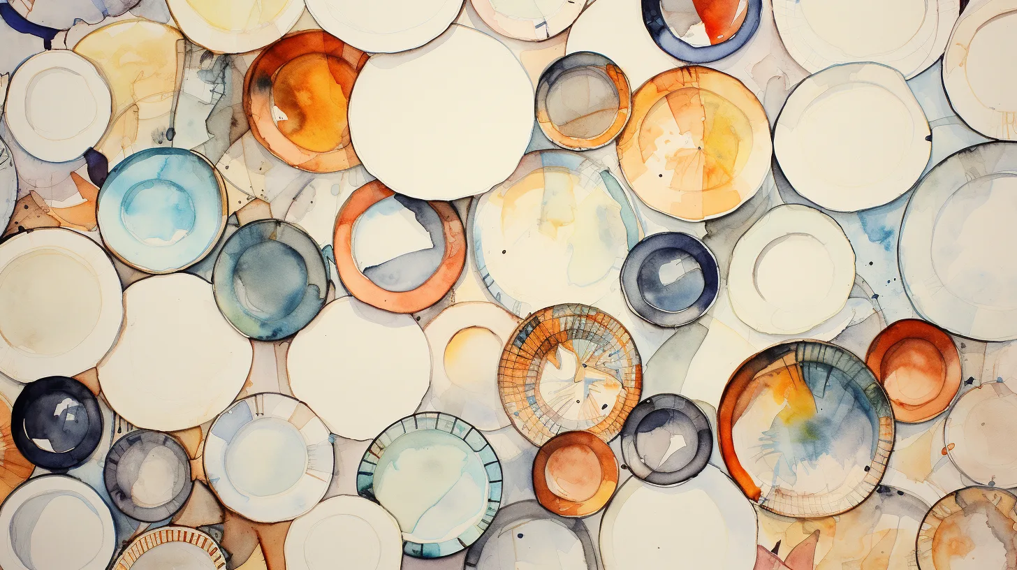 Paper plate dream meaning – image of a disposable paper plate at a picnic, representing simplicity, impermanence, and informal situations in dreams.