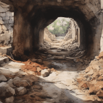 Passageway dream meaning – image of a narrow passageway leading into light, representing transition, direction, and opportunity in dreams.