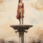 Pedestal dream meaning – image of a statue on a pedestal, representing admiration, achievement, and elevated status in dreams.