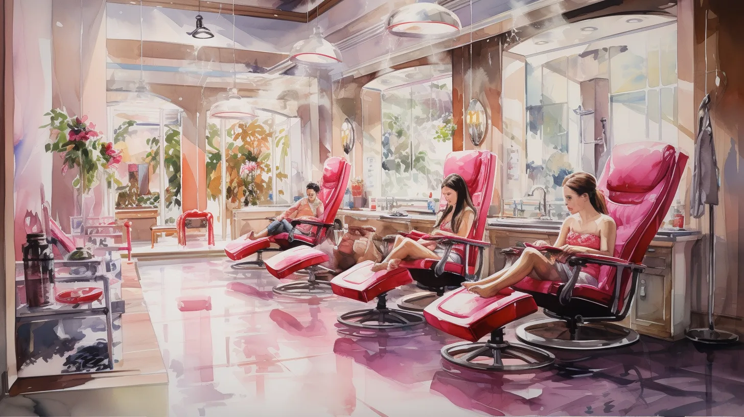 Pedicure dream meaning – image of feet receiving a pedicure, representing self-care, attention, and personal presentation in dreams.