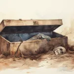 Buried alive dream meaning – image of someone trapped underground representing fear, danger, and helplessness in dreams.