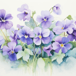 Violets dream meaning – image of a bunch of purple violets representing modesty, affection, and delicate beauty in dreams.