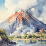 Volcano dream meaning – image of an erupting volcano with lava flowing representing anger, release, and explosive change in dreams.