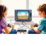 Video game dream meaning – image of a person playing a video game controller representing escapism, challenge, and strategy in dreams.
