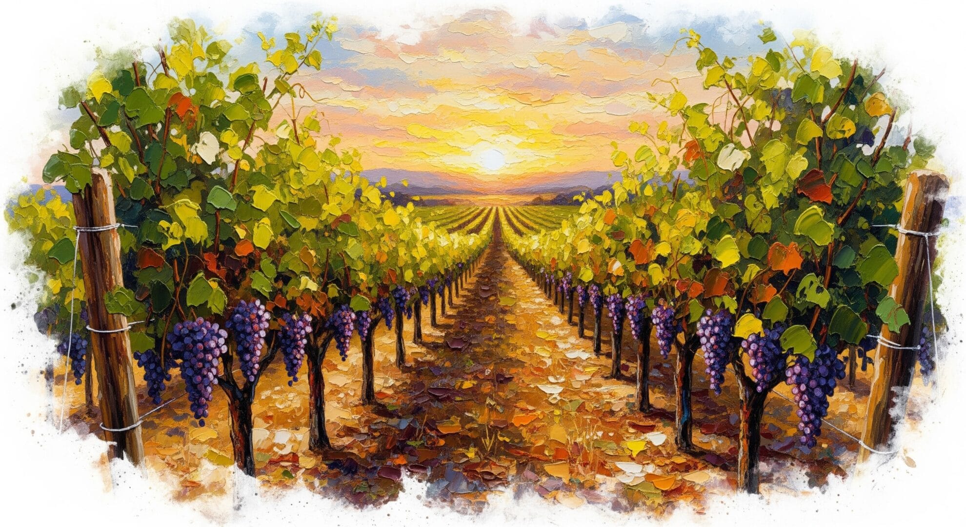 Vineyard dream meaning – image of a lush vineyard with ripe grapes representing abundance, patience, and reward in dreams.